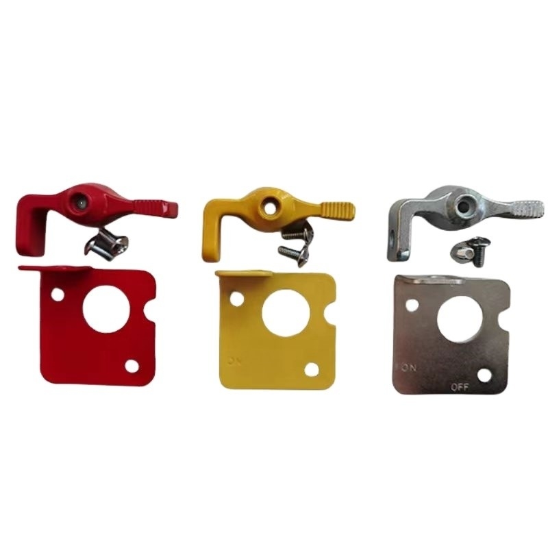 Standard OE NO. Universal Car Fitment Master Disconnect Switch Lockout Lever Kit with Battery Switch in Yellow Red and Silver