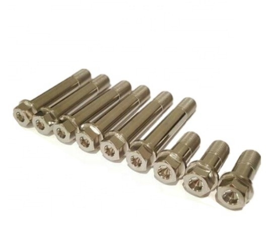 Titanium Gr5 Universal 9/16 Hex Head Radius Rod Bolt Kit for Replacement/Repair on Multiple Vehicles