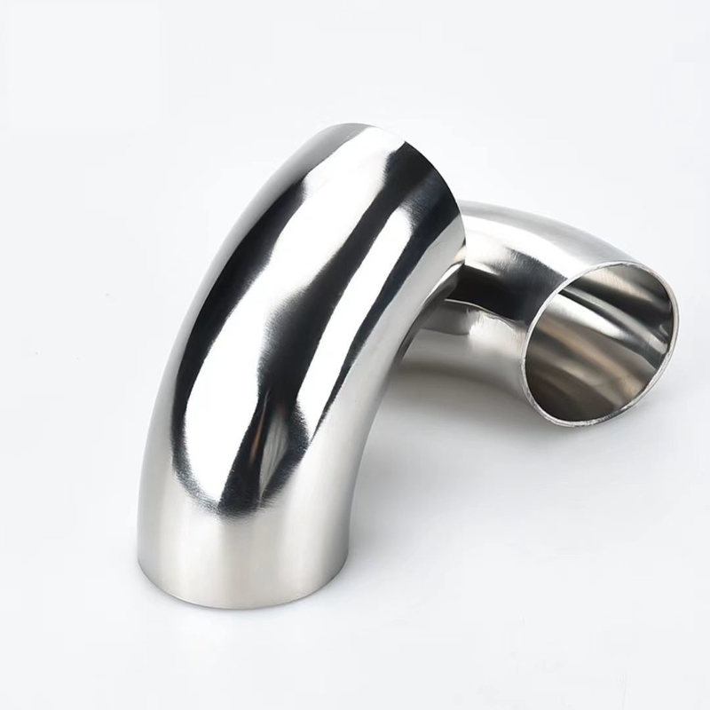 304 Stainless Steel Round 90 Degree Welding Bend Elbow Pipe for High Temperature Applications in Industrial Settings 76mm OD