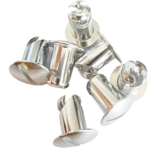 Universal Aluminum 7/16&quot; By .500&quot; 1/4 Quick Turn DOME HEAD Dzus Fasteners Silver Aluminum for Universal Performance