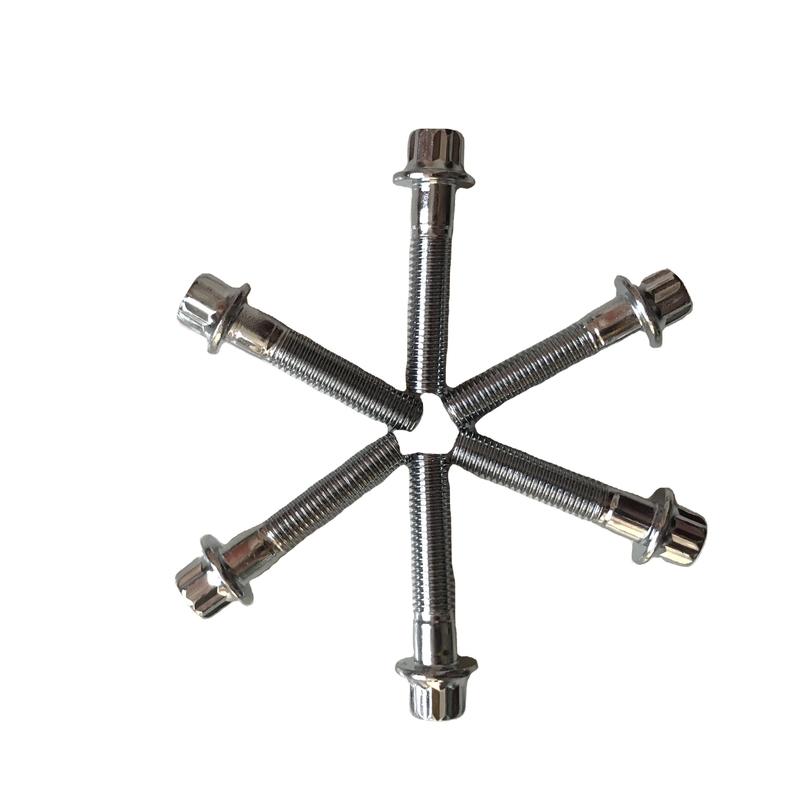 Sprint Car 12 PT BBS RS/RX Split Rim Bolts M7 x 32 Steel Bolts within Chrome-plated for ISO Standard