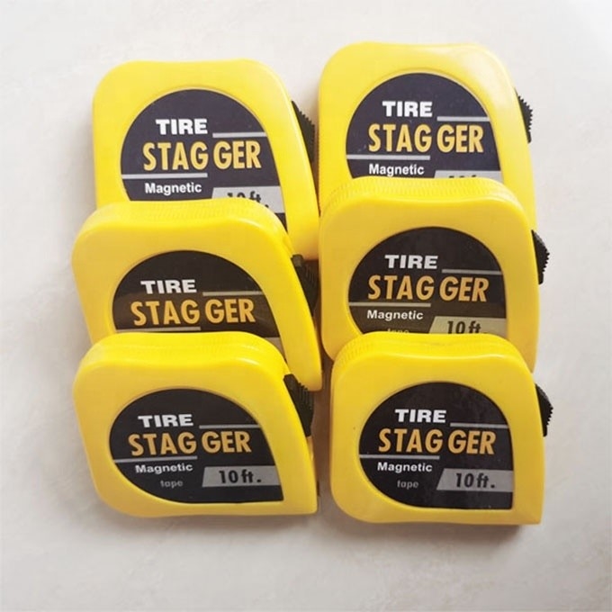 Universal Car Fitment Sprintcar Wingless Midget 1/4&quot; x10' Tire Stagger Tape Measure with Standard OE NO. and Universal