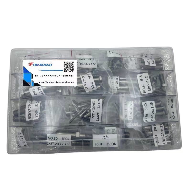 Universal Car Fitment Complete Grade 8 Bolt Kit for Triple X Sprint Car Chassis 29OR Q/C R/R S/P PLUS OE NO. N/M
