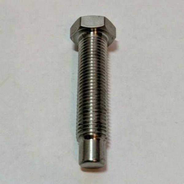 Micro Sprint Car Natural Titanium Torsion Stop Bolt 5/16&quot;-18 OE NO. Universal with Hex Head