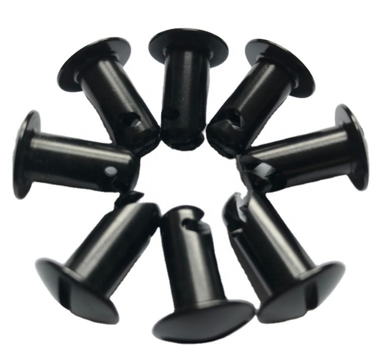 Universal Black Aluminum 5/16&quot; * 0.500&quot; Quick Quarter Turn Dzus Fasteners with Smooth Dome Head Buttons/Studs and Durable Grip