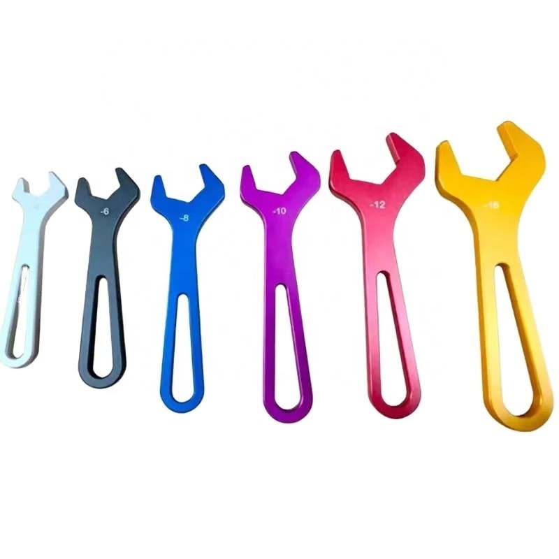 Universal AN Spanner Aluminum Billet Racing Tool Sets 6 pcs One Kit AN4-AN16 Sprint Car Wrenches for Racing and Tuning