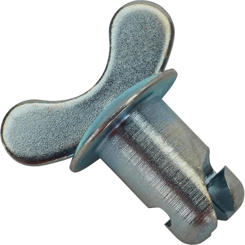 Upgrade Your Sprint Car's Fastening System with Silvery 5/16&quot;x.500&quot; Steel Dzus Dome Butterfly Head Buttons and Handle