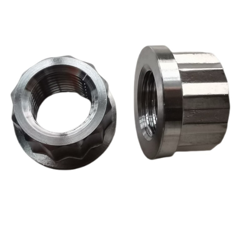 Universal Silver 1/2&quot; -20 Titanium 12 PT Flange Nuts The Ultimate Combination of Strength and Versatility in Silver